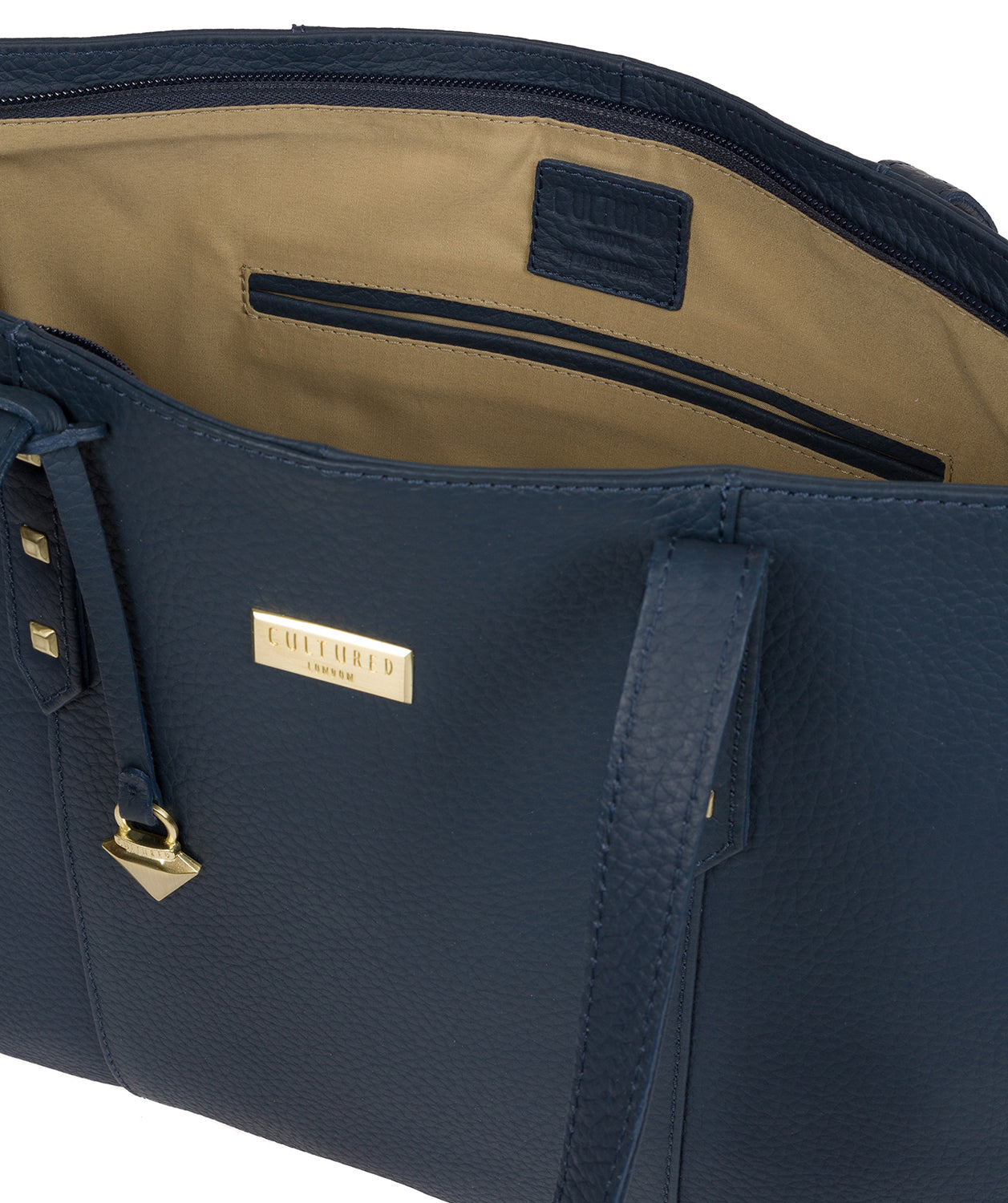 'Tabia' Denim Leather Tote Bag image 4