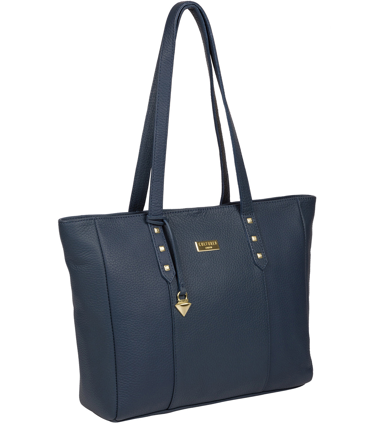 'Tabia' Denim Leather Tote Bag Pure Luxuries London