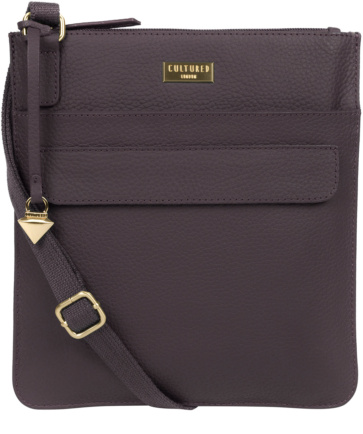 'Joan' Fig Leather Cross Body Bag image 1