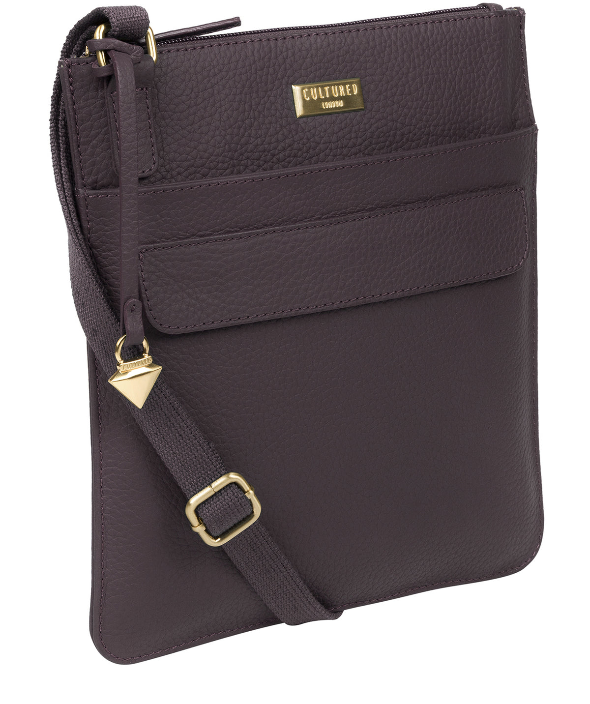 'Joan' Fig Leather Cross Body Bag image 5