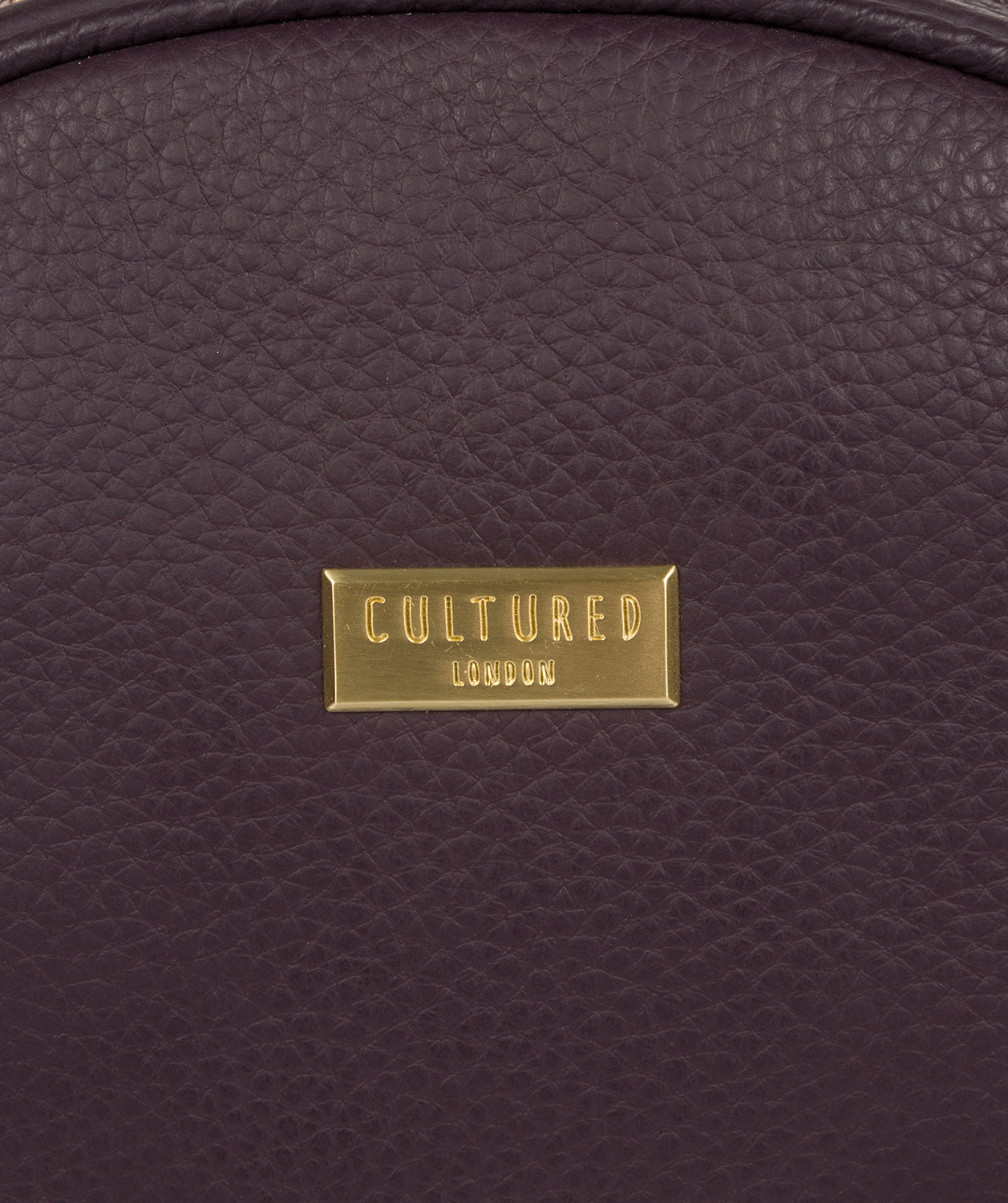 'Alyssa' Fig Leather Backpack Pure Luxuries London