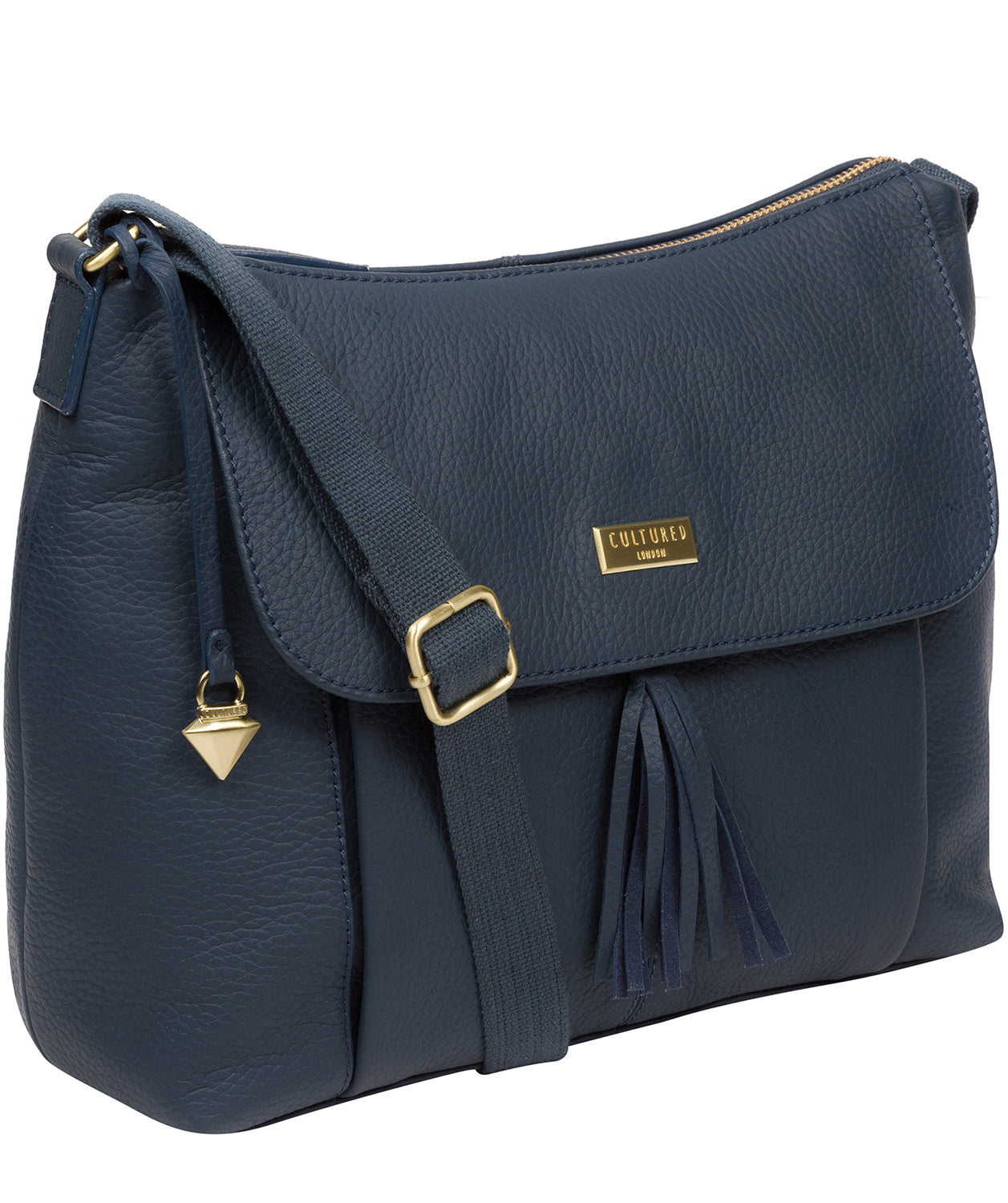 'Henriette' Denim Leather Shoulder Bag image 6