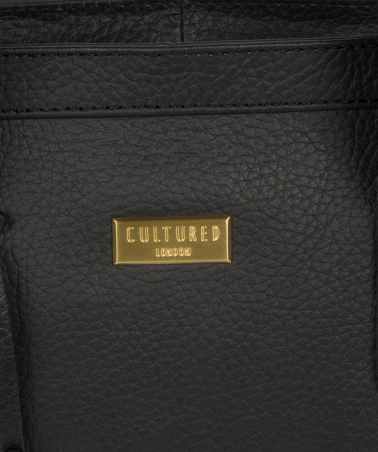 'Farah' Black Leather Tote Bag image 5