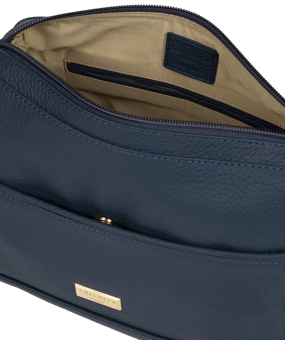 'Duana' Denim Leather Shoulder Bag image 4