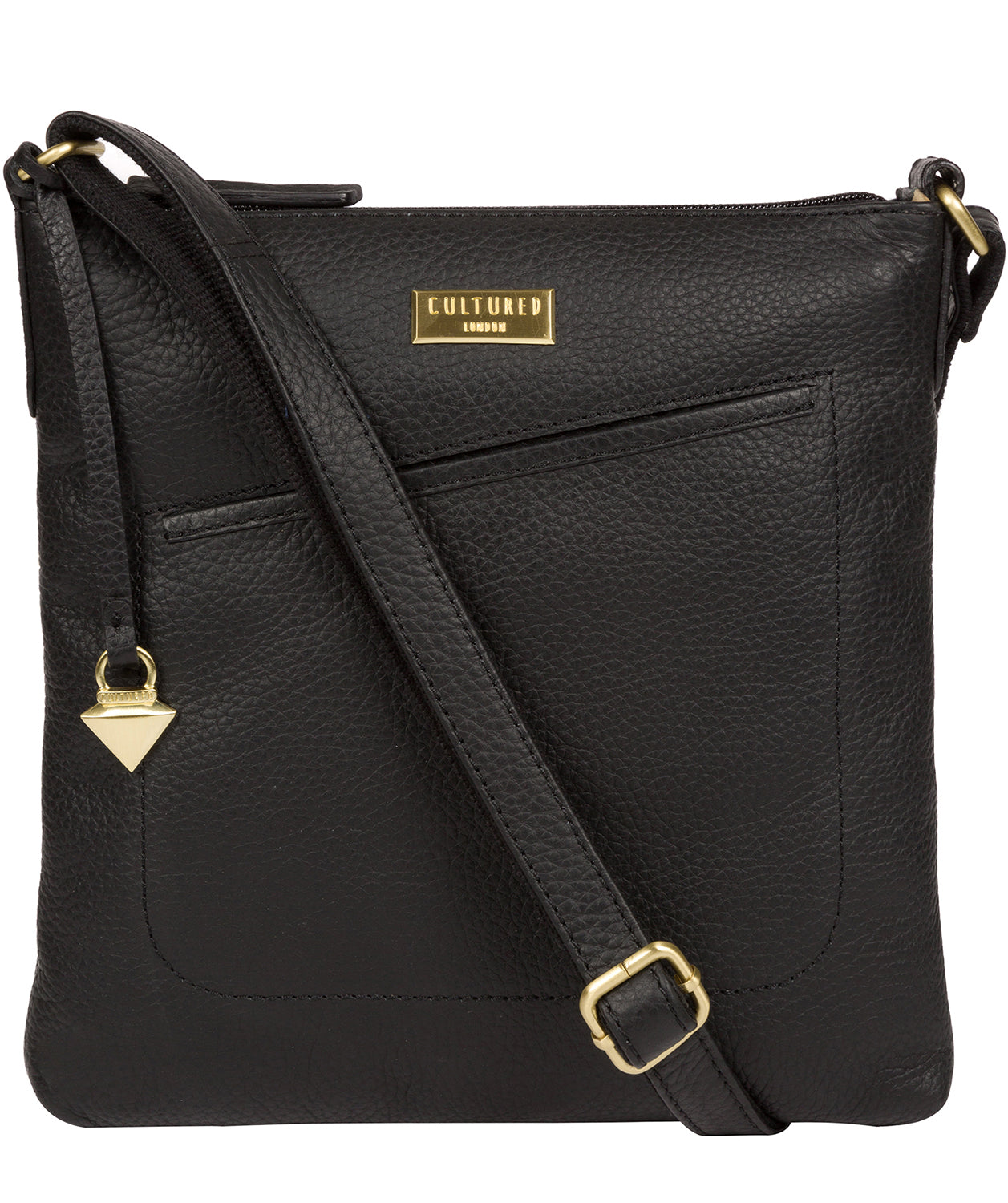 'Bronwyn' Black Leather Cross Body Bag image 1