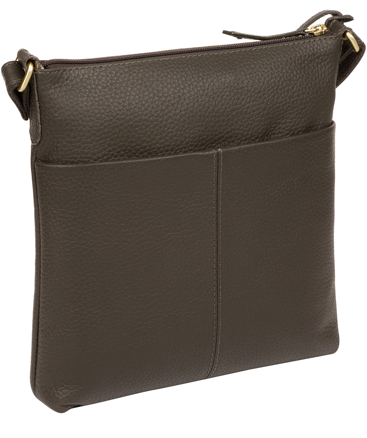 'Bronwyn' Olive Leather Cross Body Bag image 3