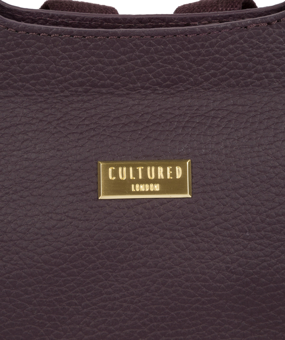 'Priya' Fig Leather Backpack image 6