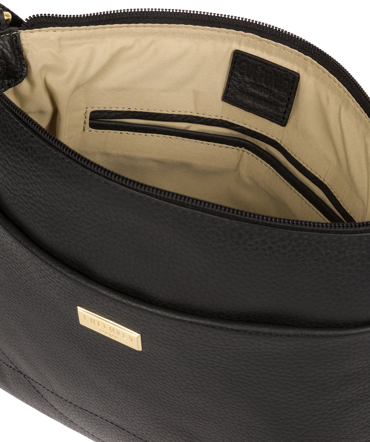 'Gianna' Black Leather Cross Body Bag image 4