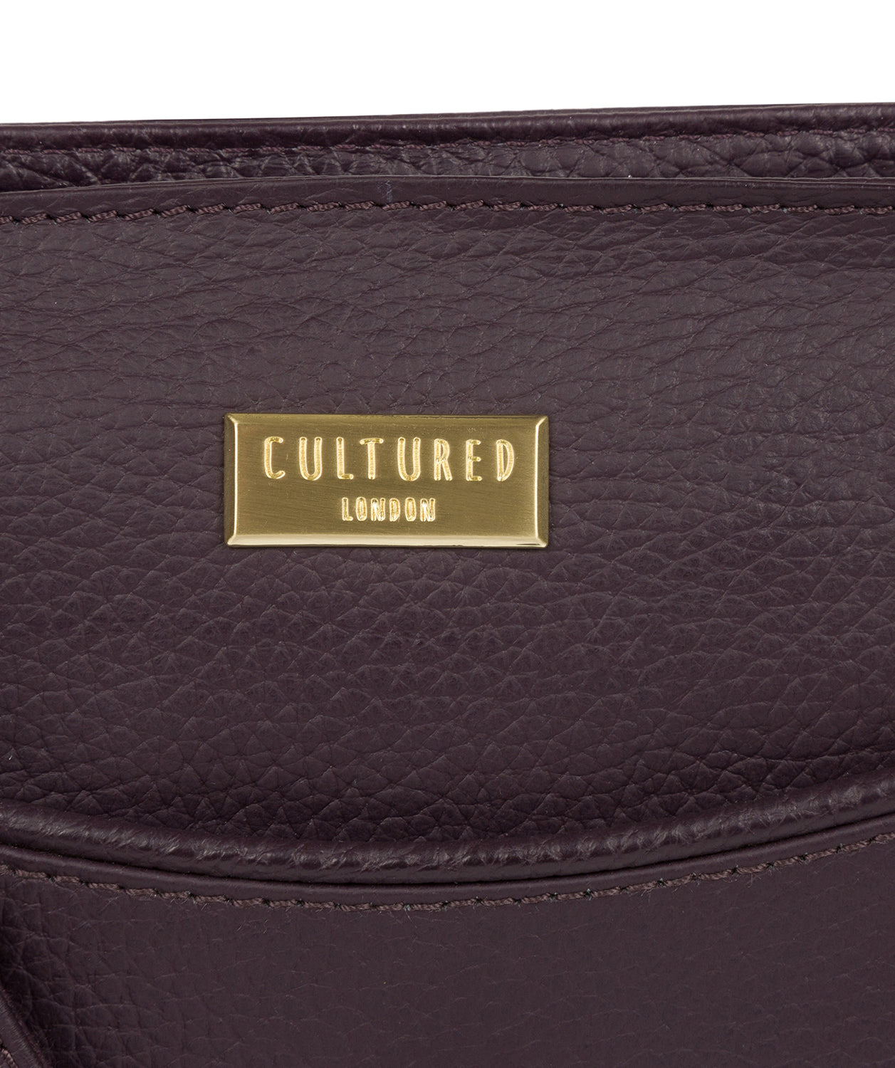 'Mireya' Fig Leather Cross Body Bag image 5