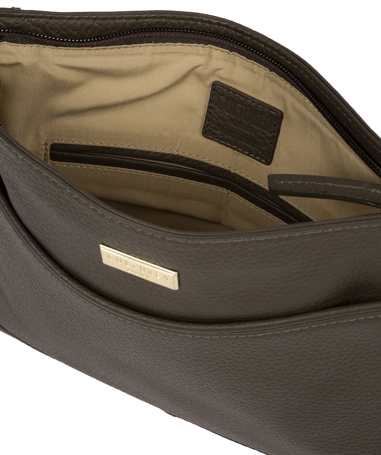 'Mireya' Olive Leather Cross Body Bag image 5