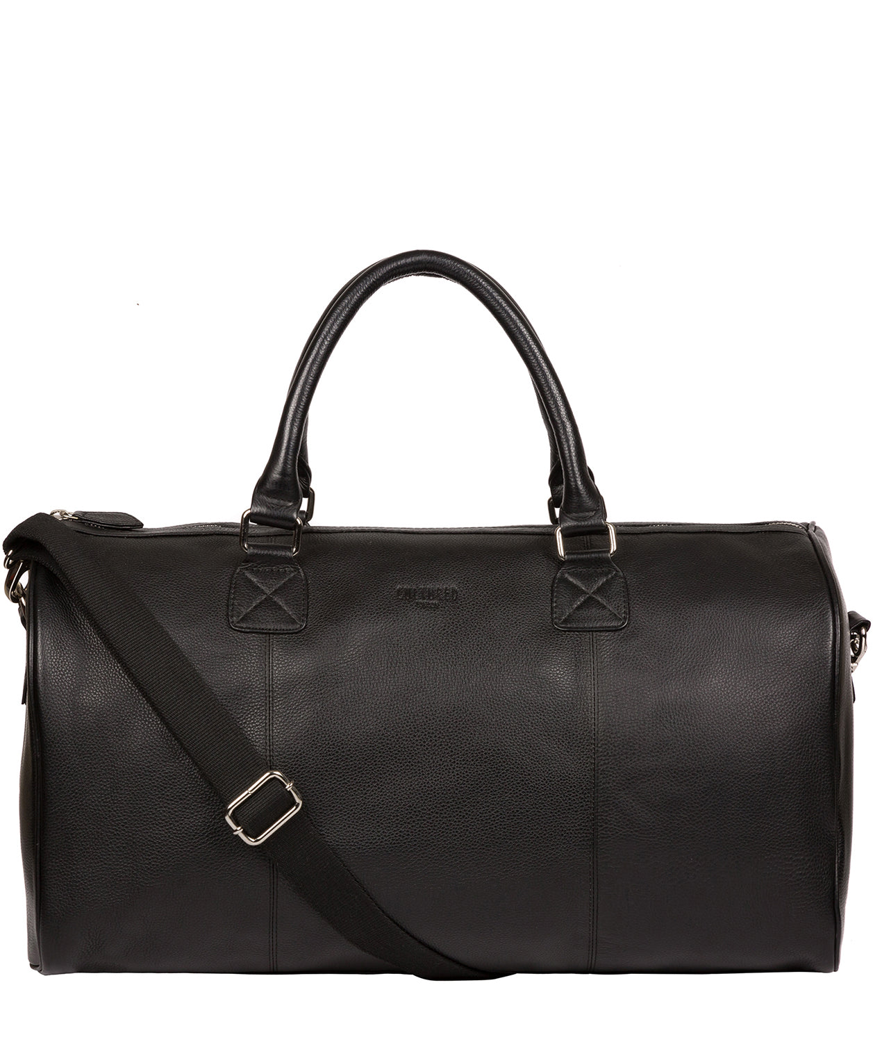 'Club' Black Leather Holdall image 1