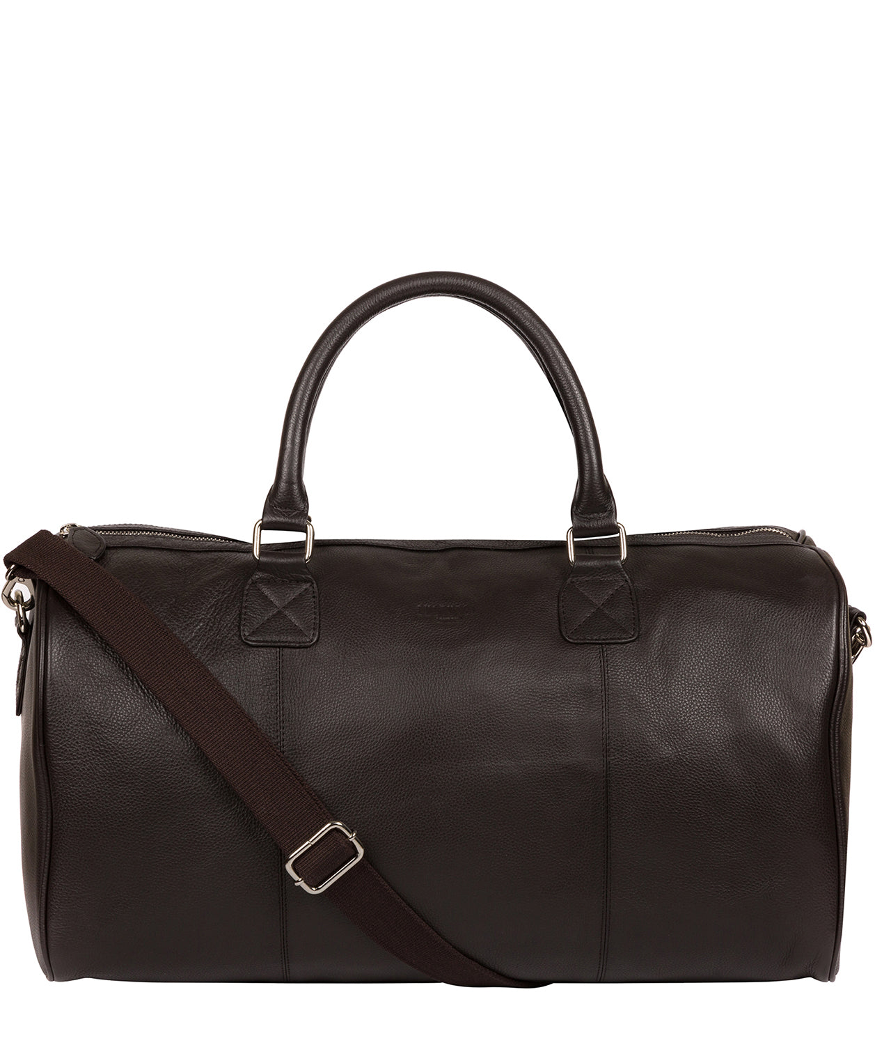 'Club' Dark Brown Leather Holdall image 1