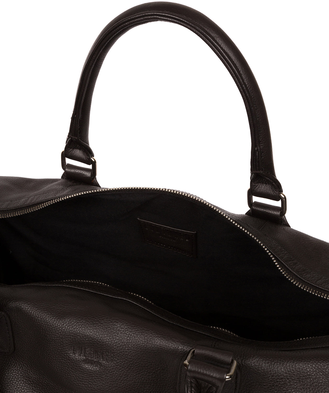 'Club' Dark Brown Leather Holdall image 4