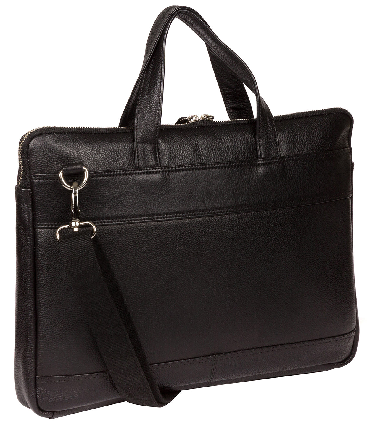 'Titan' Black Leather Workbag image 3