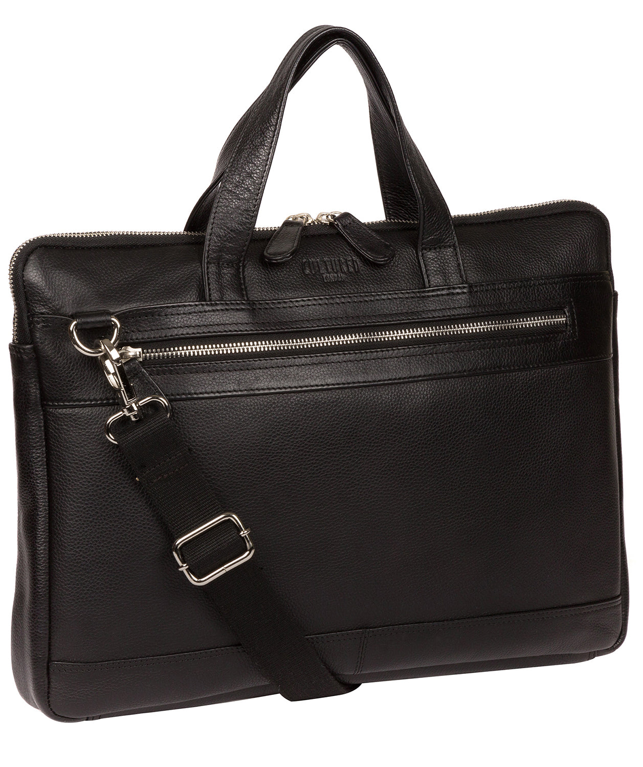 'Titan' Black Leather Workbag image 5