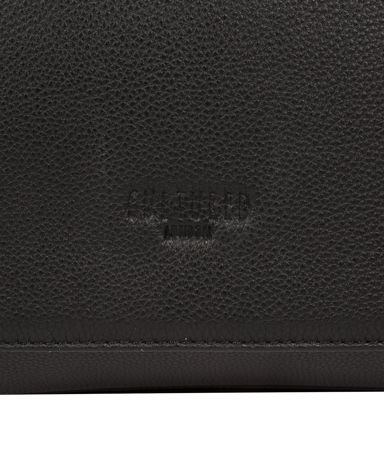 'Rory' Black Leather Messenger Bag image 6