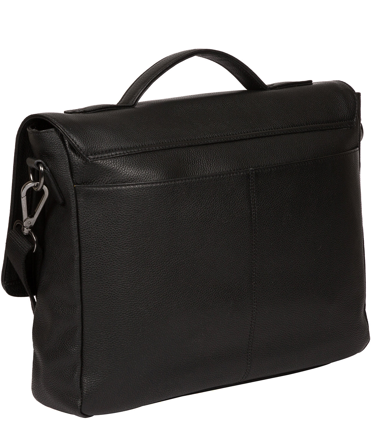 'Clarke' Black Leather Workbag Pure Luxuries London