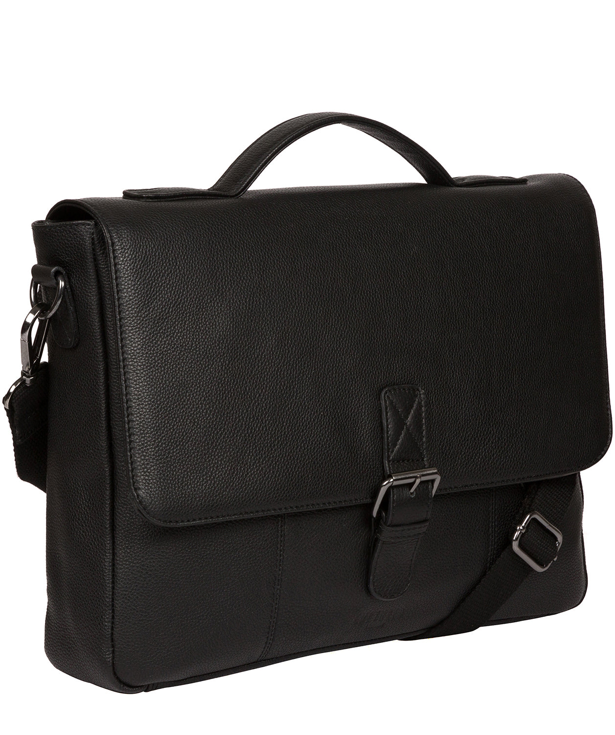 'Clarke' Black Leather Workbag Pure Luxuries London