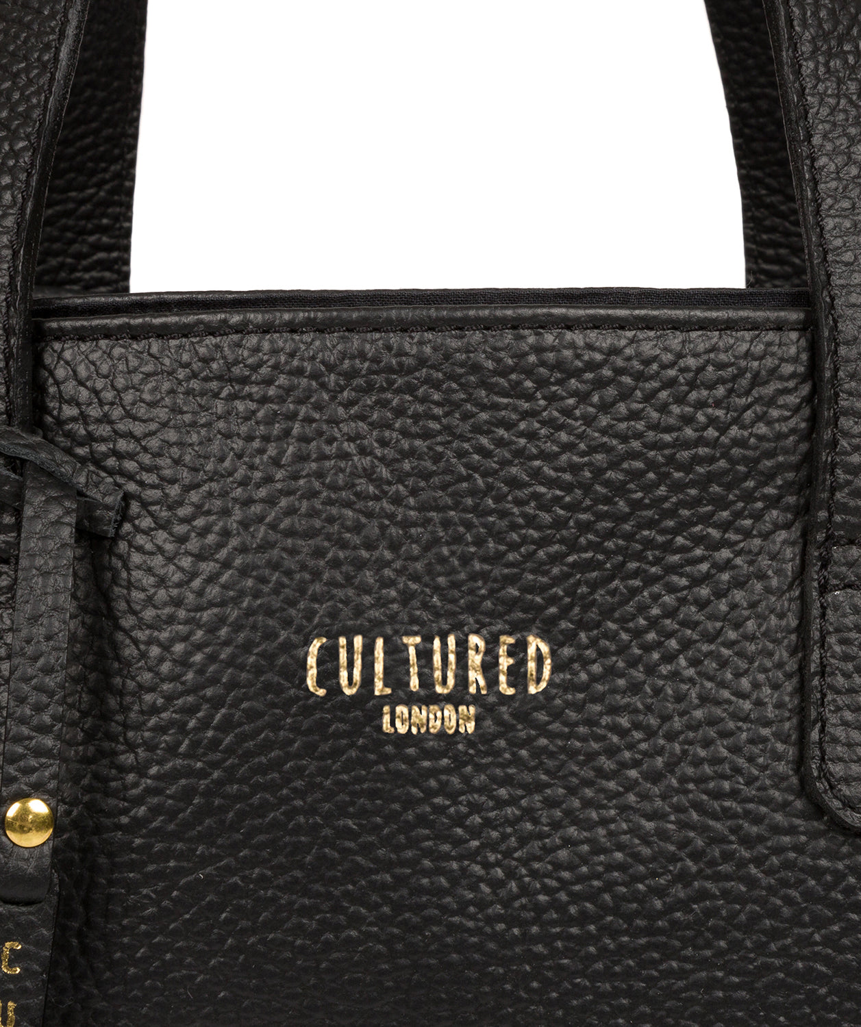 'Sabrina' Black Leather Handbag Pure Luxuries London
