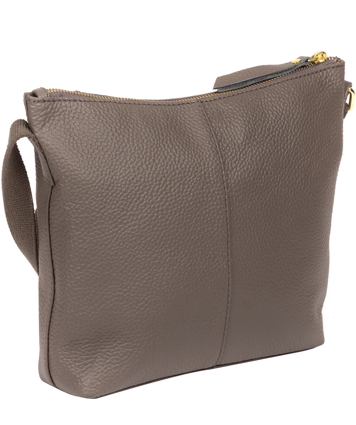 'Jenny' Silver Grey Leather Cross Body Bag image 3