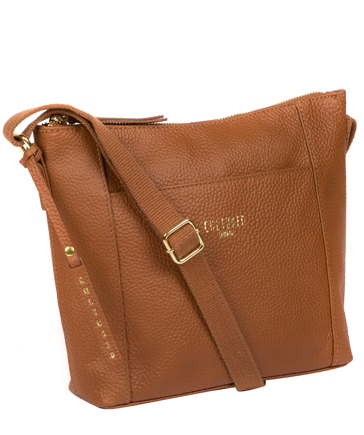 'Jenny' Tan Leather Cross Body Bag image 5