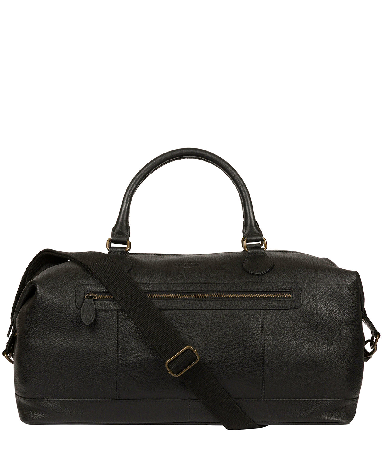 'Harbour' Black Leather Holdall image 1