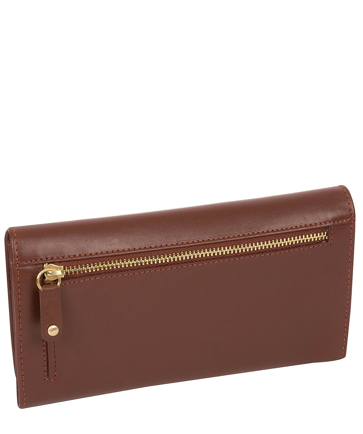 'Harlow' Chestnut Leather Purse