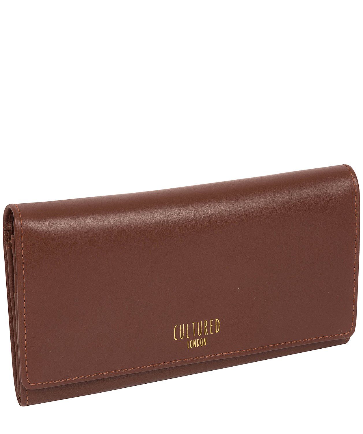 'Harlow' Chestnut Leather Purse