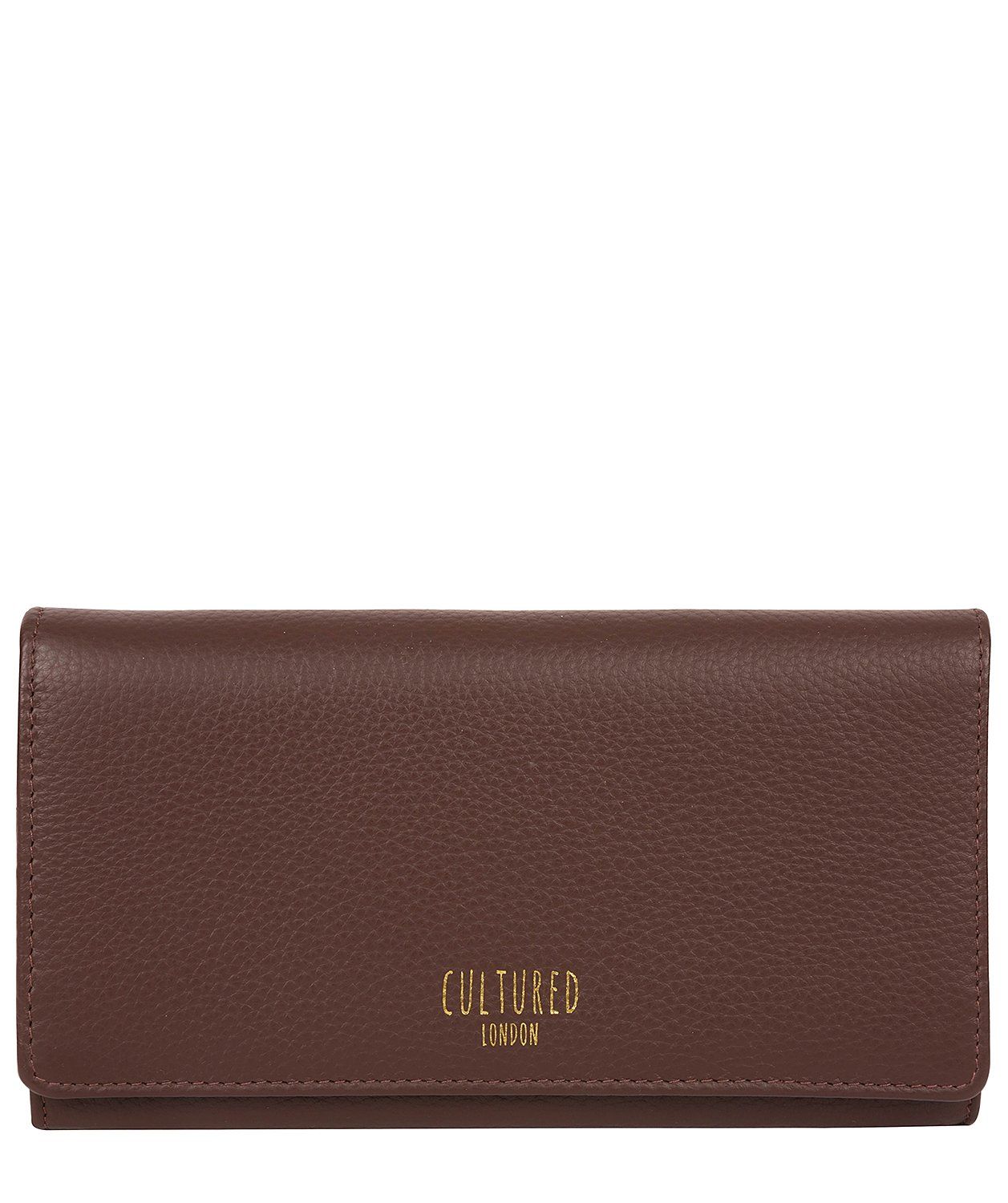 'Harlow' Dark Tan Leather Purse
