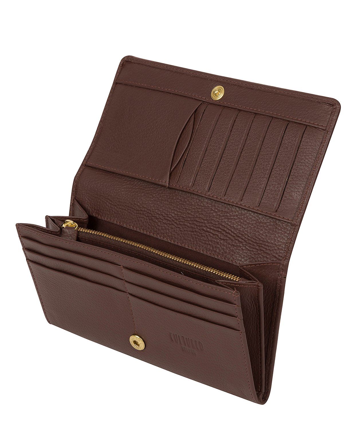 'Harlow' Dark Tan Leather Purse