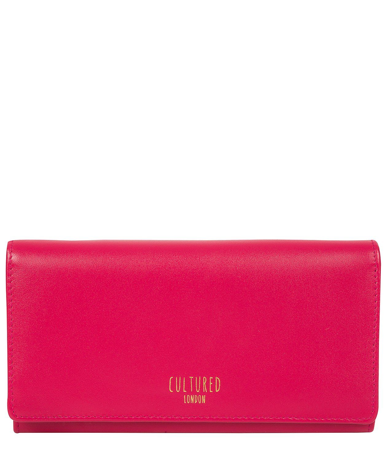 'Harlow' Fushia Leather Purse