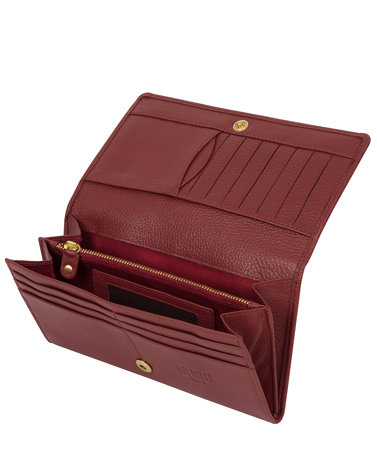 'Harlow' Maroon Leather Purse