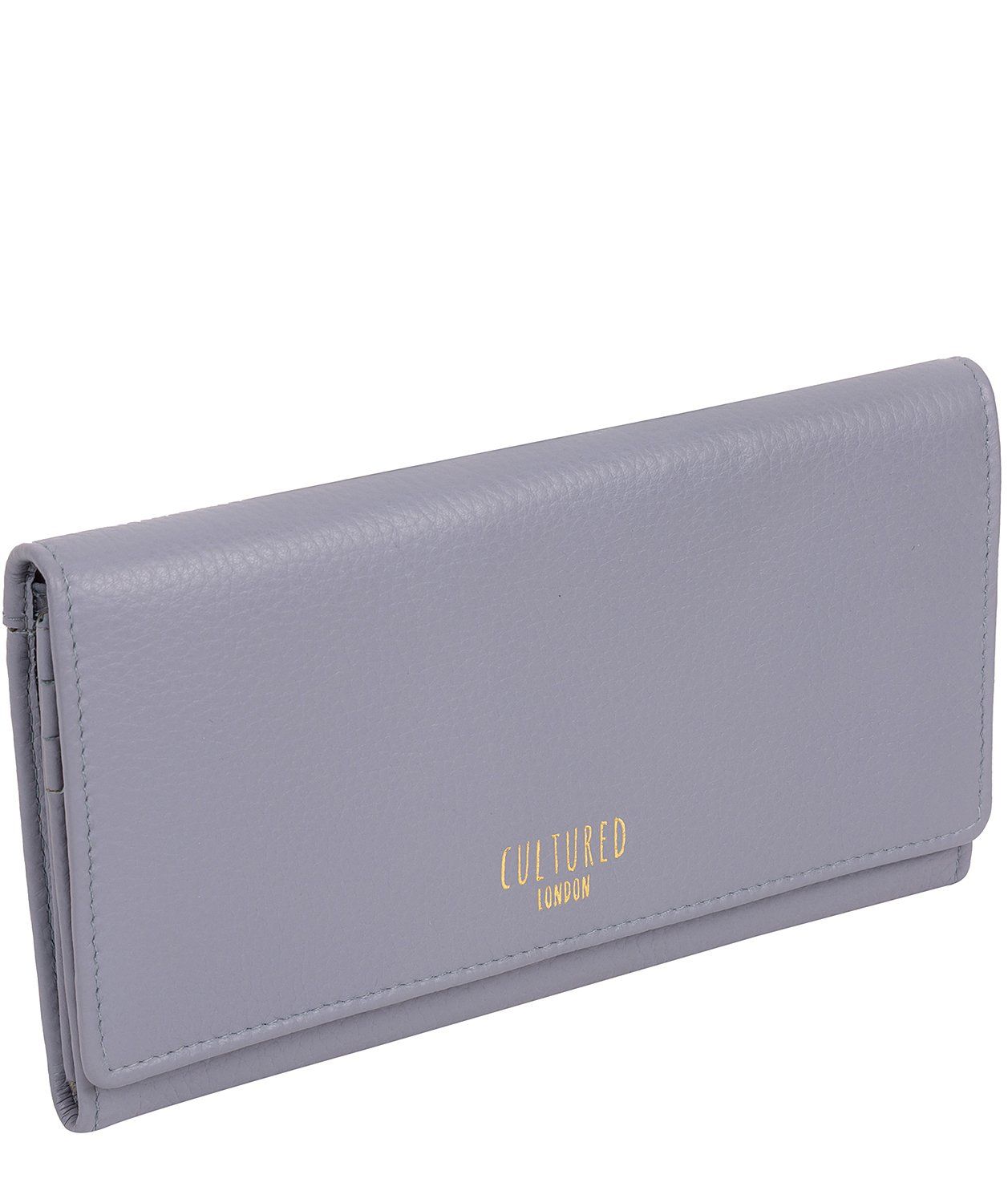 'Harlow' Pale Blue Leather Purse