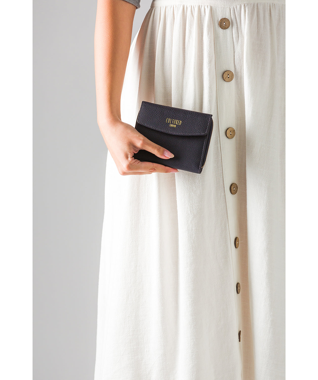 'Allergra' Midnight Leather Purse