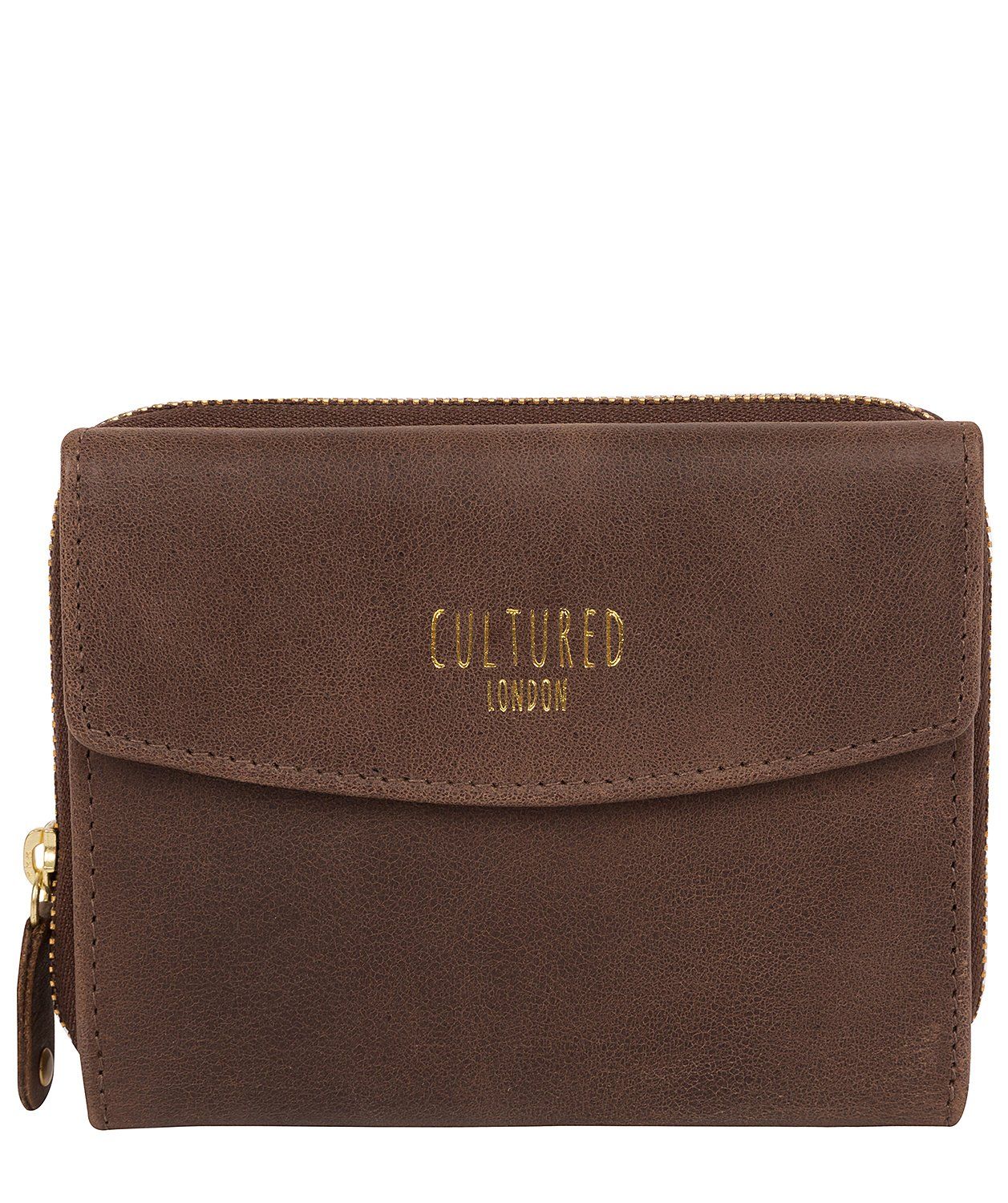 'Allergra' Vintage Brown Leather Purse