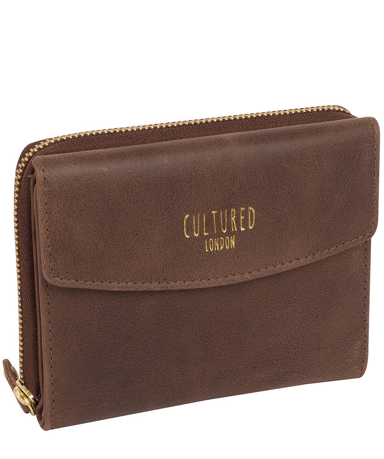 'Allergra' Vintage Brown Leather Purse