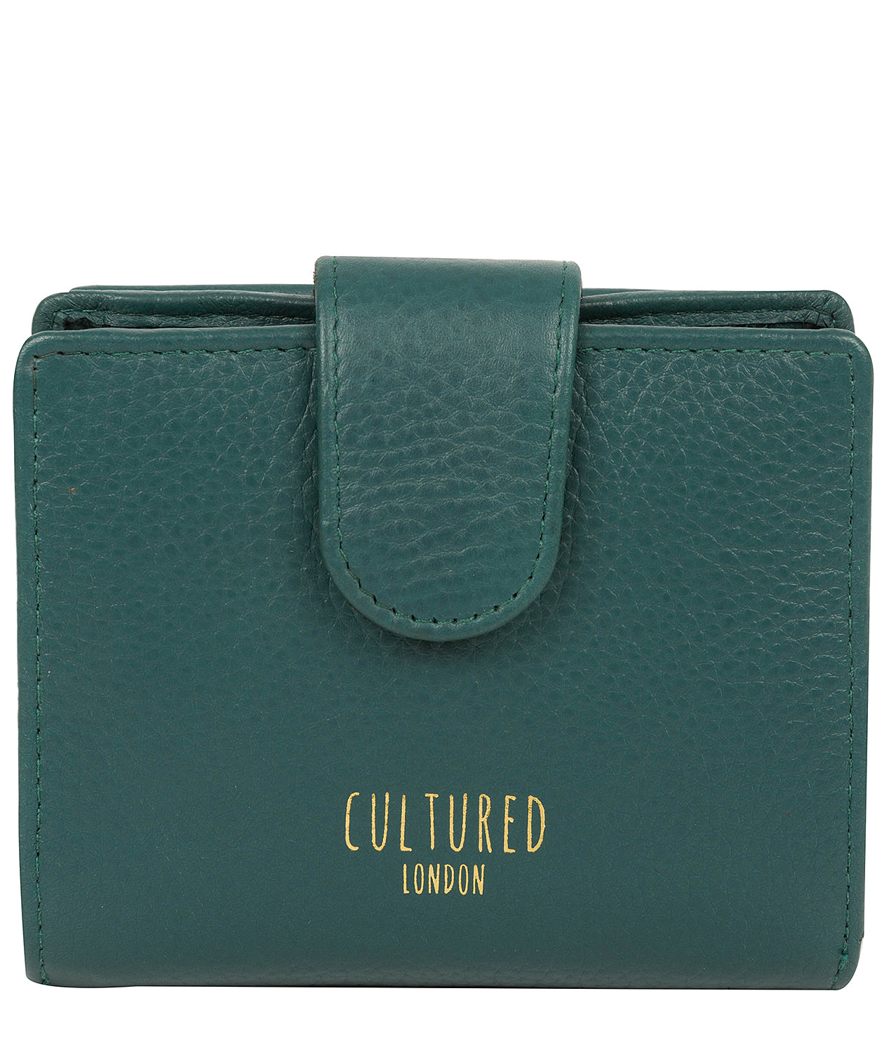 'Annalise' Hunter Green Leather Purse Pure Luxuries London