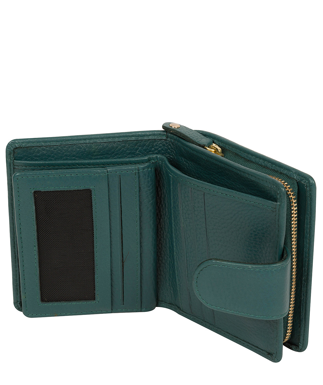 'Annalise' Hunter Green Leather Purse Pure Luxuries London