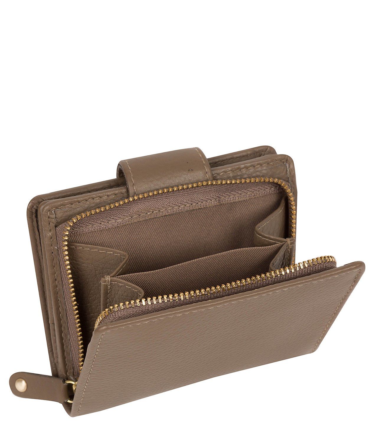 'Annalise' Taupe Leather Purse