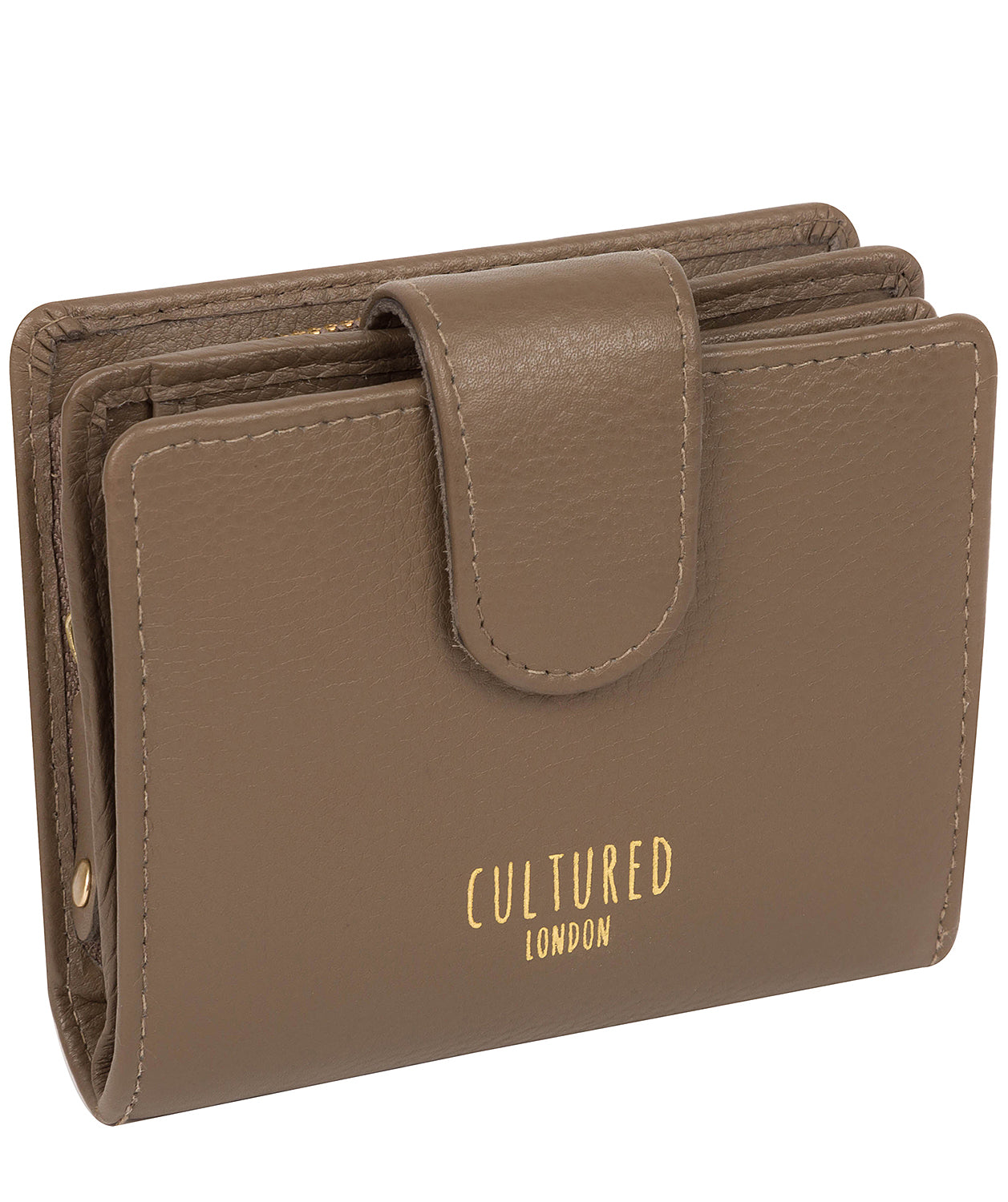 'Annalise' Taupe Leather Purse