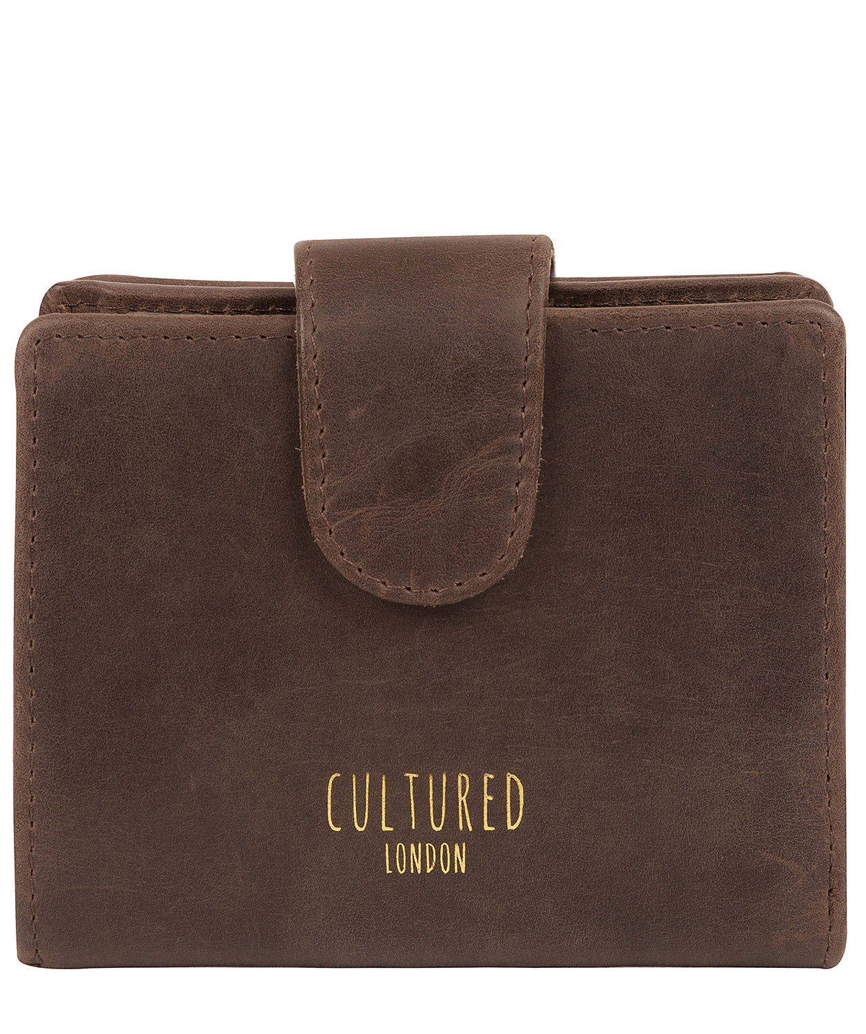 'Annalise' Vintage Brown Leather Purse Pure Luxuries London