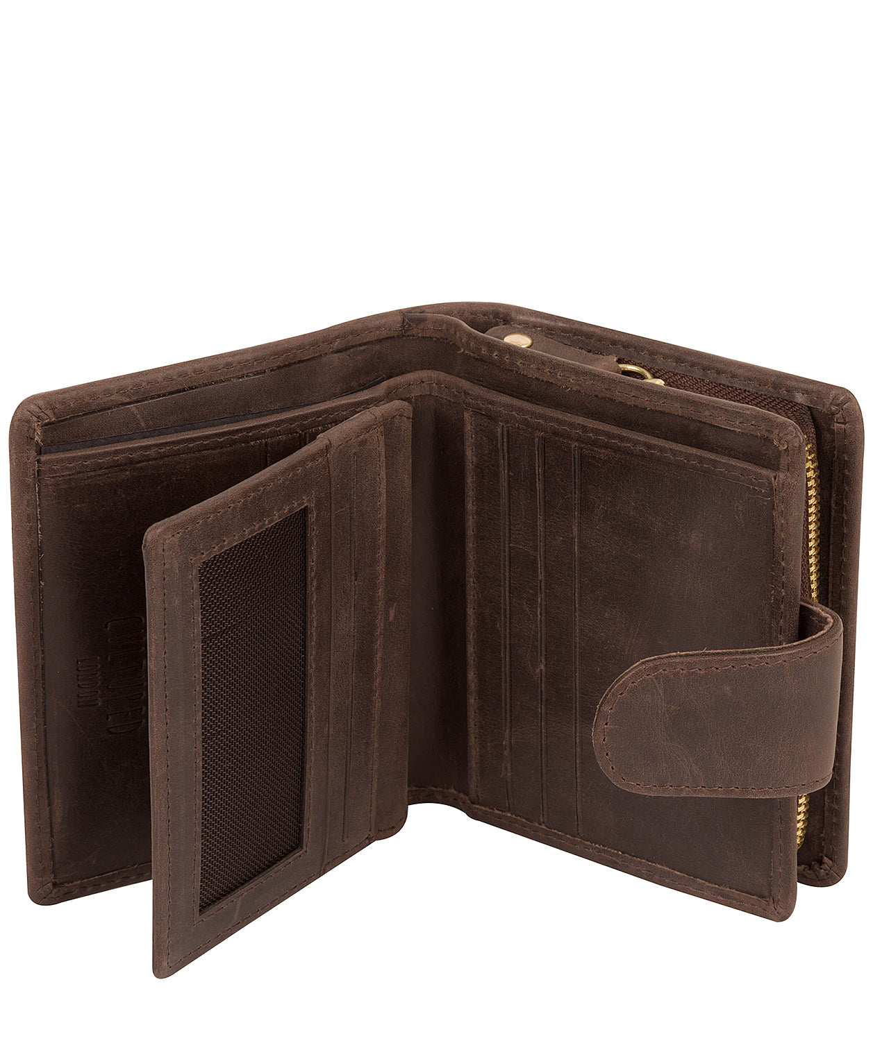 'Annalise' Vintage Brown Leather Purse Pure Luxuries London