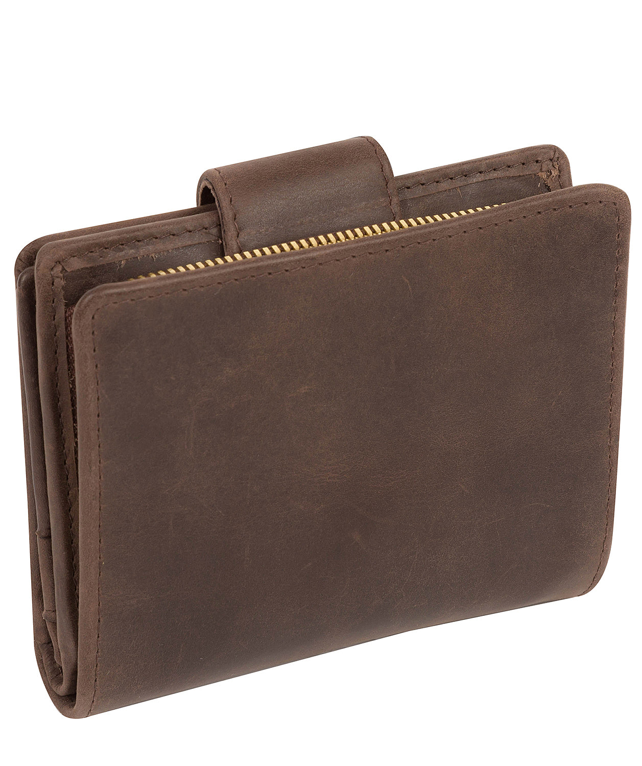 'Annalise' Vintage Brown Leather Purse Pure Luxuries London