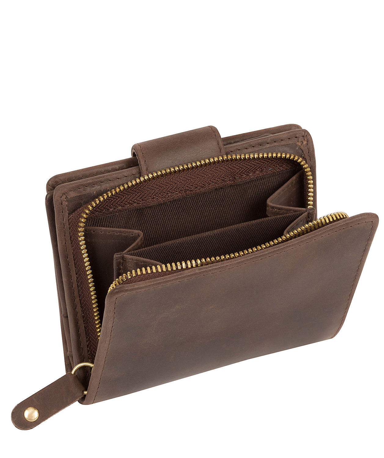 'Annalise' Vintage Brown Leather Purse Pure Luxuries London