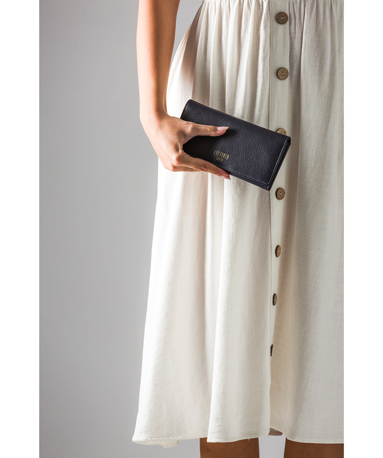 'Lorelei' Dark Navy Leather Purse