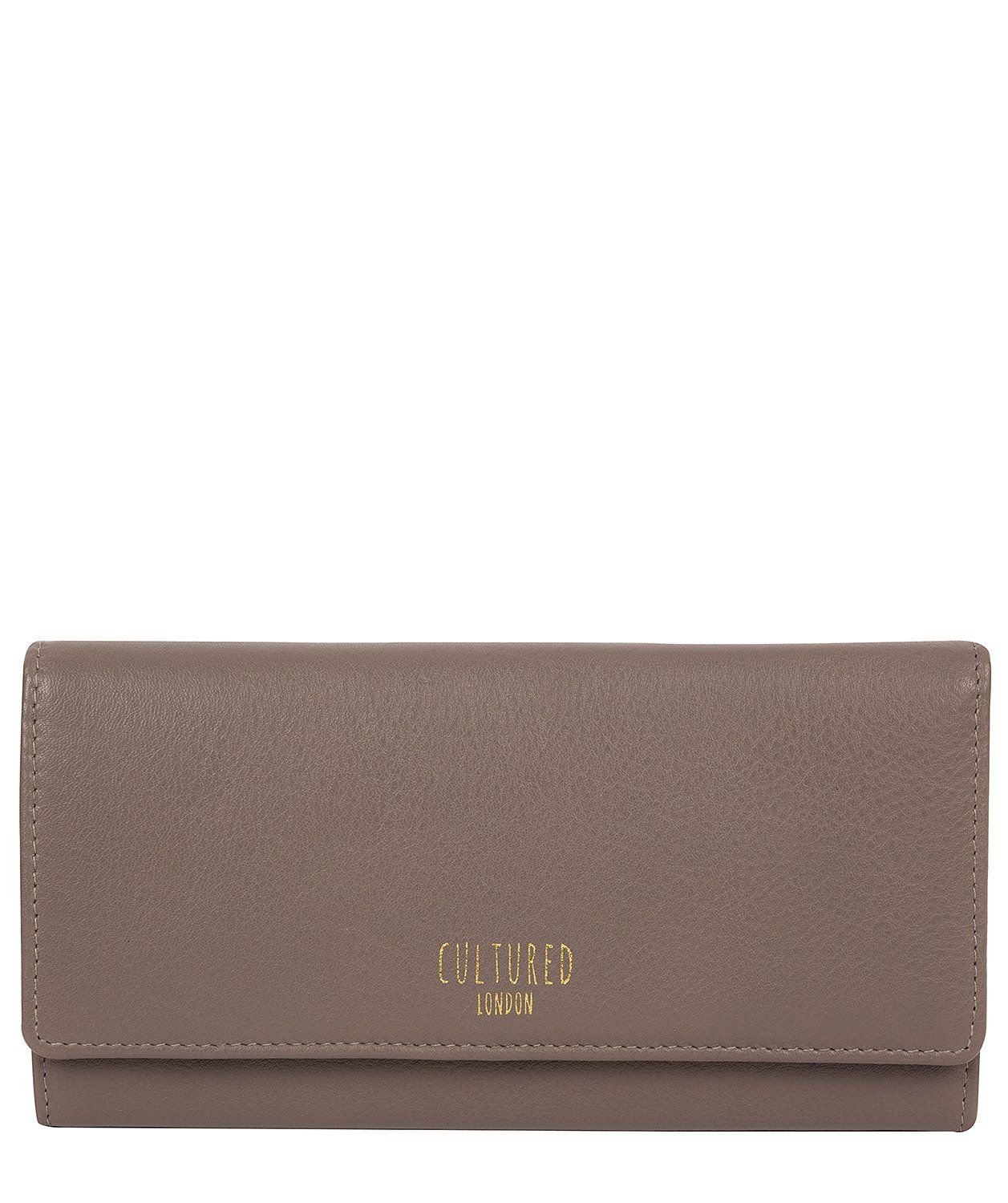 'Lorelei' Elephant Grey Leather Purse