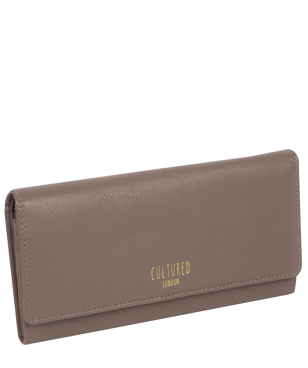 'Lorelei' Elephant Grey Leather Purse