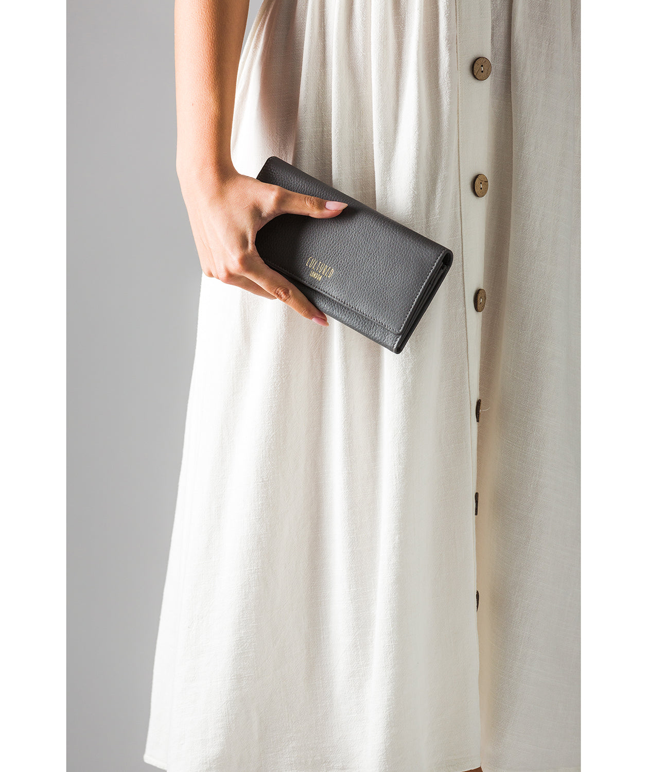 'Lorelei' Grey Leather Purse