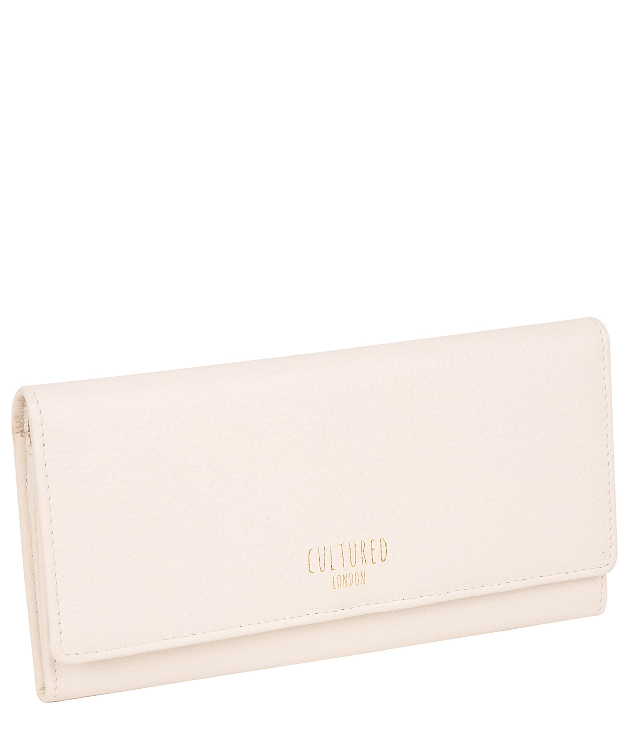 'Lorelei' Ivory Leather Purse