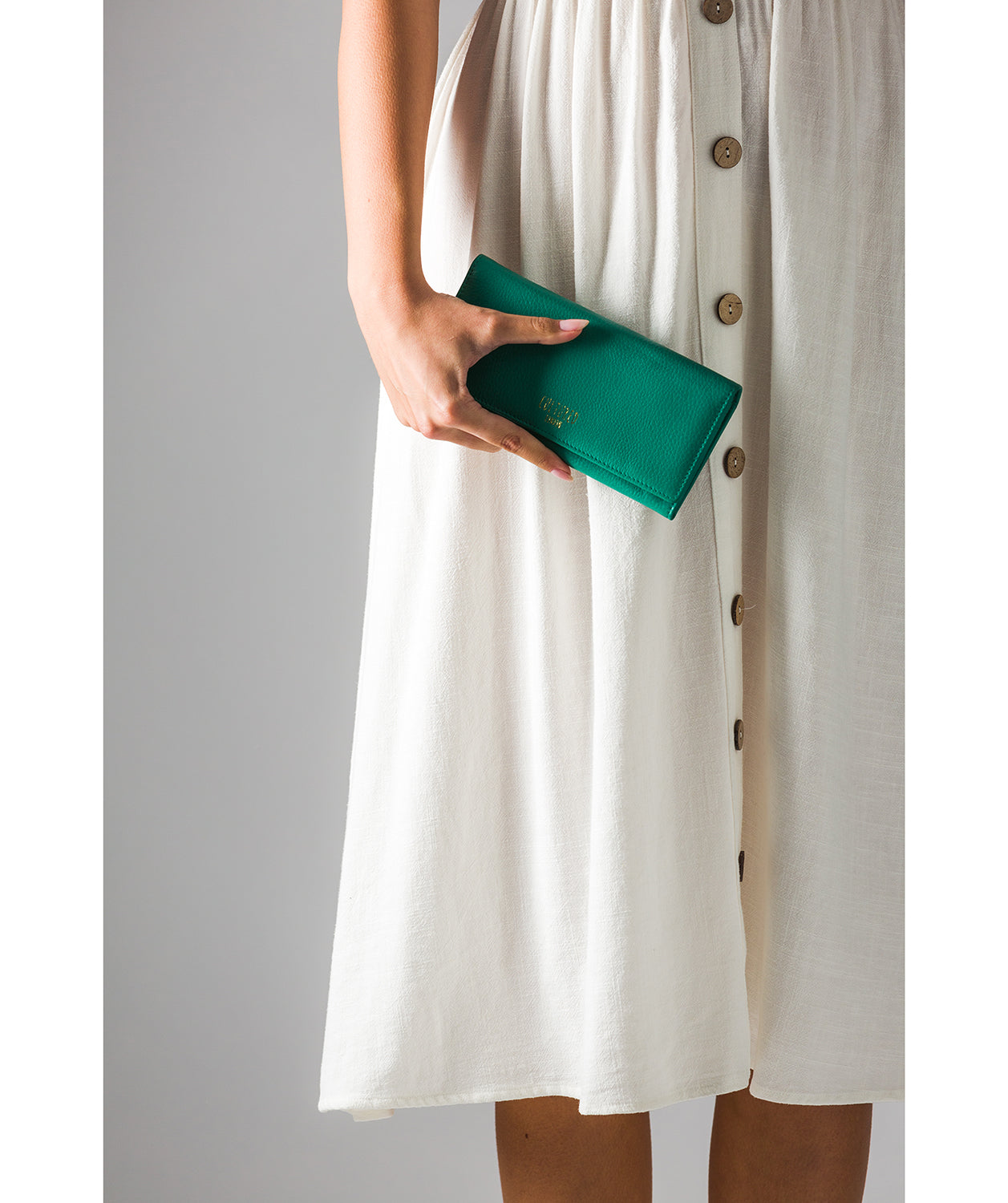 'Lorelei' Leaf Green Leather Purse